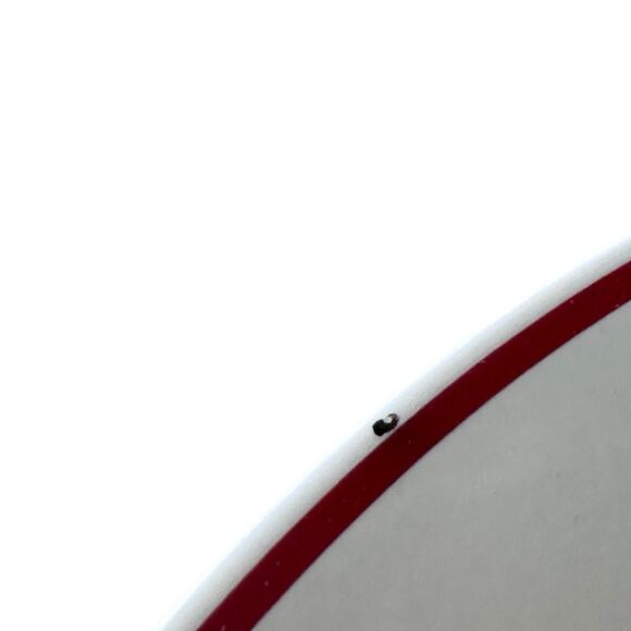 Cuthbertson American Christmas Tree Dinner Plates 10.5" White Red Trim Lot of 6 - Picture 7 of 7